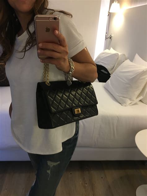 chanel reissue black gold 226|coco Chanel reissue bag.